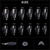 Poraceous 120 Stück Dual Nail Forms Set, Clear Matte Dual