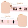 VICASKY 2pcs Makeup Sponges Travel Case for Liquid Powder Dual-sided