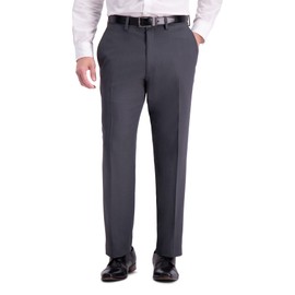 Haggar mens Travel Performance Stria Tic Tailored Fit Separate Business Suit Pants Set, Dark Heather Grey, 38W x 34L US