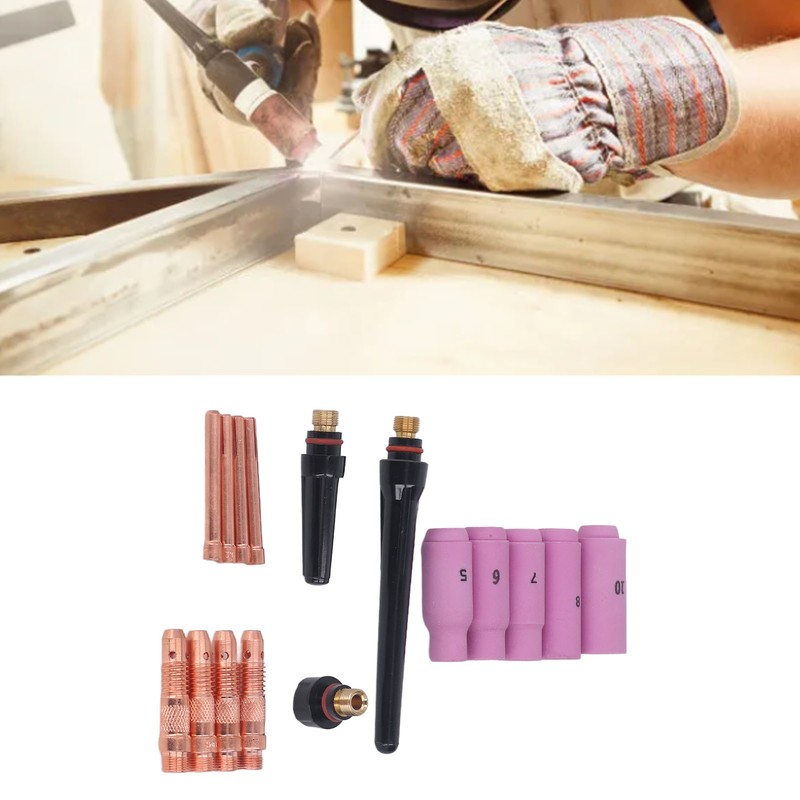 16PCS TIG Welding Torch Accessories Kit Copper Ceramic Plasma Cutter