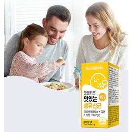 Good & Kids Delicious Raw Lactic Acid Bacteria 30 sachets, 60g x 2, 60g x 2 / 굿앤키즈 맛있는 생유산균 30포 60g 2개 60g  2개