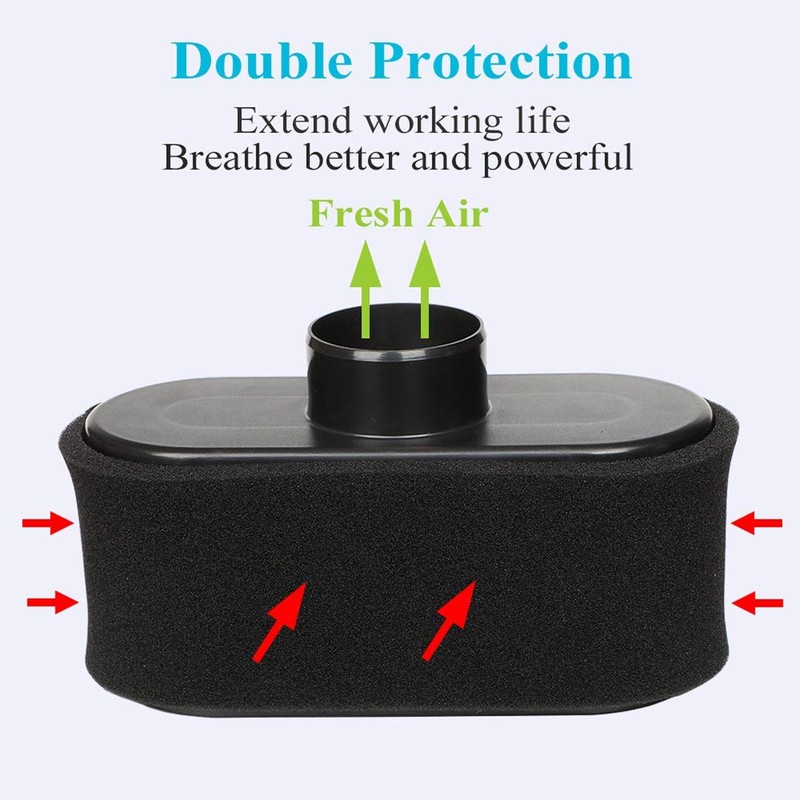 HOODELL 2 Pack 11013-7047 Air Filter with Pre Filter -