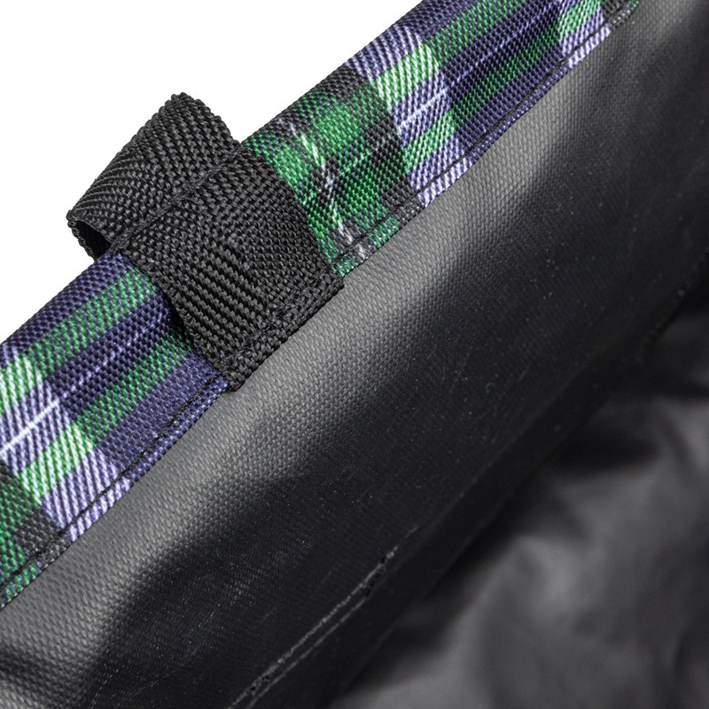 Household Essentials Plaid Utility Tote with Handles, Rectangular Krush Tote,