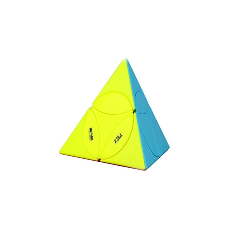 CuberSpeed QiYi Coin Tetrahedron stickerless Magic Cube Puzzle