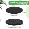 Pack of 30 Large Compressed Face Sponges for Men and