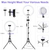10" Selfie Ring Light with 63" Tripod Stand & 3