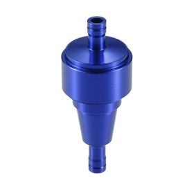 A ABSOPRO Universal Gas Inline Fuel Filter 6mm OD Gas Filter for Small Engine Motorcycle ATV UTV Motorbike Blue