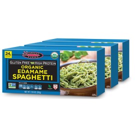 Seapoint Farms Organic Edamame Spaghetti, Healthy Gluten-Free Noodles, 7.05 Oz, Pack of 3