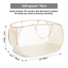 Durable Collapsible Laundry Baskets, Mesh Pop Up Laundry Hamper with