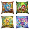 Cojines Baratos Mariposas Decoración Set De 4 Pz Infantiles