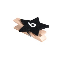 Rayher Advent Calendar Star 1-24 on Clip Colourful 2.9 x 3.6 cm with Cord 1 Set 46608999