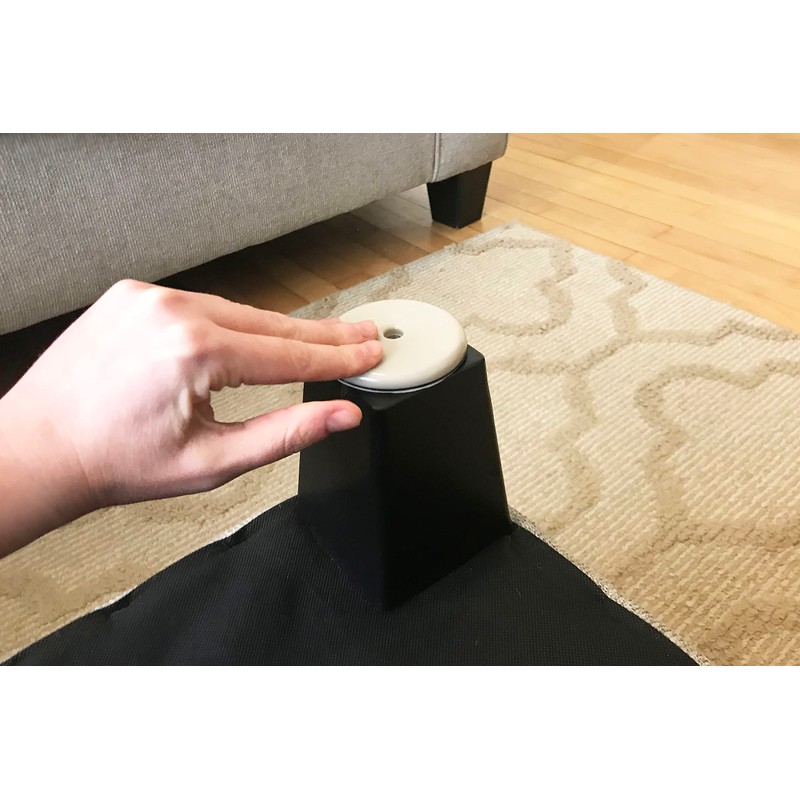 Shepherd SlideGlide 2-3/4" Round Adhesive Furniture Sliders for Carpet, Heavy-Duty
