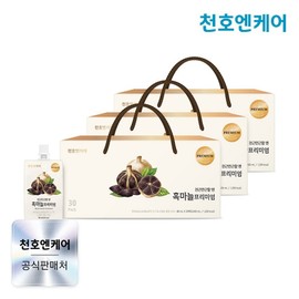 [Cheonho Ncare] Black Garlic Essence Premium 80mL 30 packs, 2.4L, 3 pieces / [천호엔케어] 흑마늘 진액 프리미엄 80mL 30개입, 2.4L, 3개