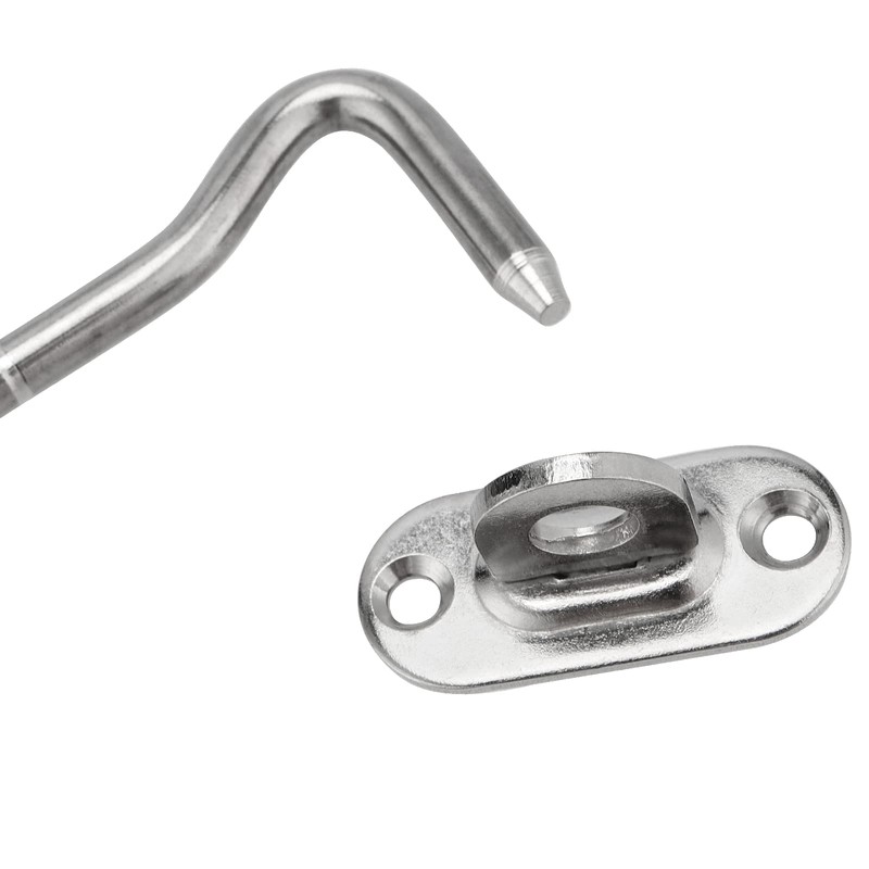 MANCHAP 6 Pack 100mm/4 Inch Cabin Hook and Eye Catch,
