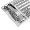 ECOTRIC Chrome Hood Deck Vent Panel Compatible with 2003-2009 Hummer