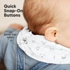 8-Pack Organic Baby Bandana Bibs for Boys, Girls - Super