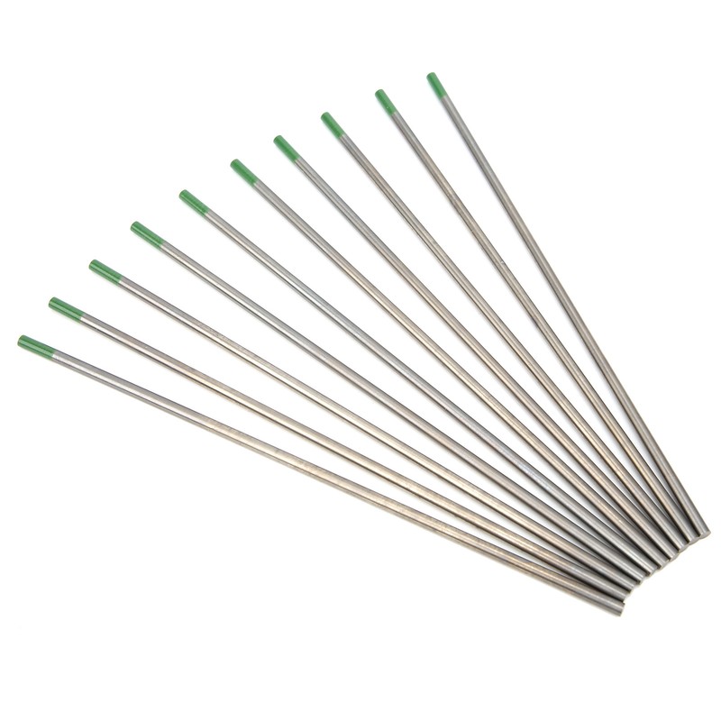10Pcs TIG Tungsten Electrode WP Green Tip Needles Welding Accessories