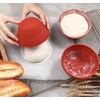 Webake 5 Inch Silicone Mini Banneton Bread Proofing Basket, 6Pcs