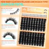 Thick Eyelash Clusters 2 Styles Lash Clusters 8D Volume Individual