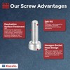 Kozelo 100pcs Socket Head Cap Screws - [M3-0.5 x 4mm]
