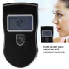 Professional Digital Breath Alcohol Tester High Precision Portable Black