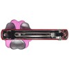 Caravan Celluloid Acetate Dainty Flower Automatic Barrette, Silver and Pink,