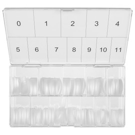 Americanails Nail Tips - Square (Deep "C" Curve) 600ct – Ideal for Acrylic and Hard Gel, Break Resistant ABS Plastic, Clear Matte Finish, Half Well with Micro Contact Area