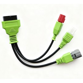OTKEFDI Motorbike OBD Diagnostic Adapter,4Pin+6Pin+6Pin 3 in 1 Motorrad Motorcycle OBD2 Cable