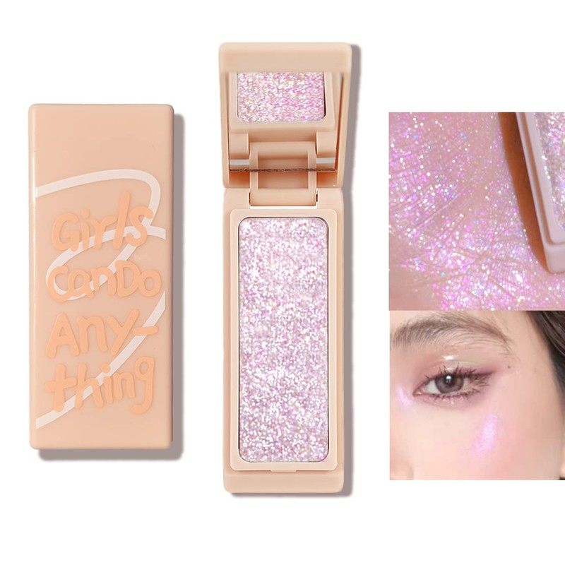 Highlighter Powder Palette, Shimmer Glitter Highlighter, High-End Highlighting Palette, Highlighting