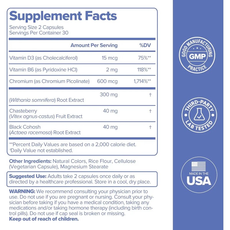 Meno Menopausia Vitaminas 2000mg 2pcs