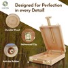 CONDA Premium Wooden Sketch Box Easel - Adjustable Tabletop Art
