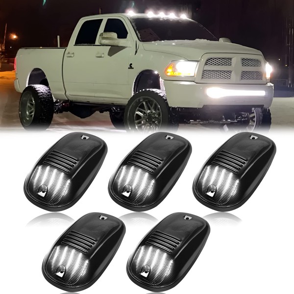 R&F Auto LED Cab Lights 5Pcs Smoked Cab Roof Marker