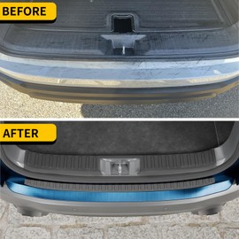 Maxzina Rear Bumper Protector Compatible with 2023-2025 2026 Honda Pilot TPE Rear Bumper Guard Protection Anti-Scratch Internal & External Trunk Sill Cover for 2024 Pilot Accessories