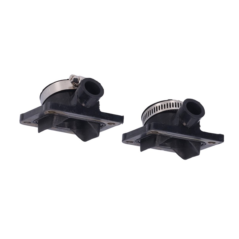 Pair of Carburetor Intake Manifold Boots Rubber Holder Replacement for