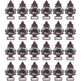 LITTLE TREES Car Air Freshener | Hanging Paper Tree for Home or Car | Blackberry Clove | Pack of 24