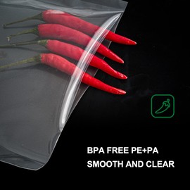 MAGIC SEAL Chamber Vacuum Sealer Bags Rolls, Clear 10''×50' Smooth Flat Rolls 2 Pack, BPA Free Great for Food Vac Storage or Sous Vide - NOT Compatible with FoodSaver Type Vacuum Sealers