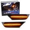 iJDMTOY Dark Smoked Lens Full Amber LED Bumper Side Marker