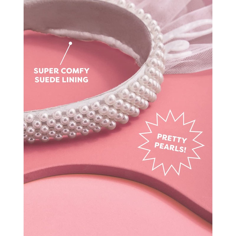 xo, Fetti Diadema de novia con perlas para decoración de