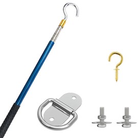 TAROTKIN Attic Ladder Door Pull Down Hook Cord Stair System Parts, Rope with Handle for Attic Extension Ladder Pull Down System Hook Cord Kit Rope Replacement