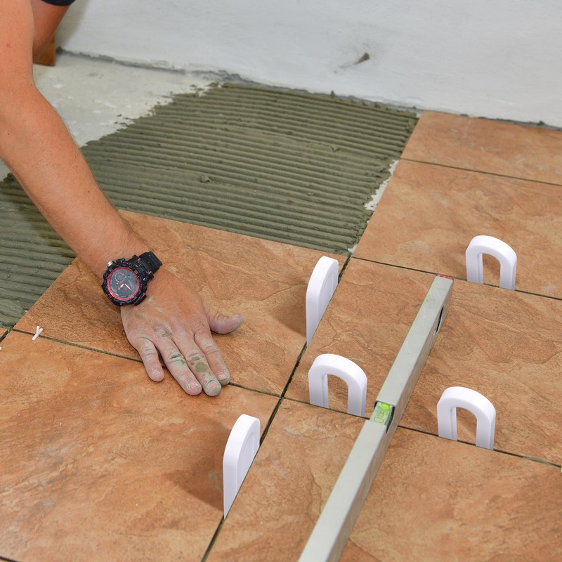 Pangda 100 Pcs 3/8 Inch Tile Spacers Nylon Horseshoe U