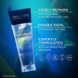 John Frieda Deep Sea Hydration Moisturizing Shampoo 250 mL, White, 250 ml (Pack of 1)