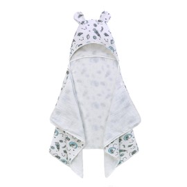 Baby Bath Towel Hooded 100% Cotton Super Soft and Absorbent Large Size 70 x 140 cm Baby Essentials Bath Towel for Newborns, Toddlers, Boys and Girls