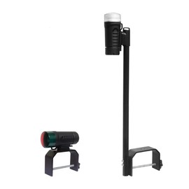 Sebnux Portable Battery Power Boat Navigation Light - Bow and Stern for Pontoon and Small Boat (Black)