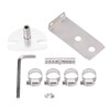 Universal Aluminum Fuel Pressure Regulator Gauge & Hose Kit 0-140