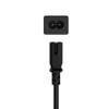 Hama Power cable, Euro plug to 2-pin socket (double groove),