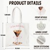 Zomhix Espresso Martini Gifts Tote Bag, Coquette Pink Bow Tini