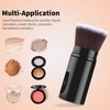 Falliny Retractable Makeup Brush, Travel Kabuki Powder Foundation Brush, Portable
