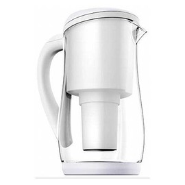 ecobud Gentoo Glass Water Filter Jug White 1.5 Litres