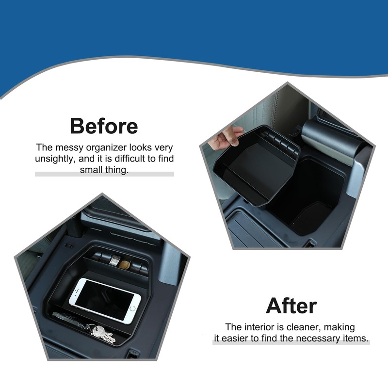 Bekantogy Car Armrest Storage Box Tray Compatible for Land Rover