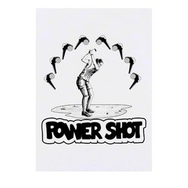 'Golf Glory: Power Shot' Temporary Tattoo - Water Resistant, Skin-Safe, Non-Toxic Transfer (TO00076327)
